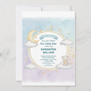 Invitation Célébration de la petite étoile Baby Shower