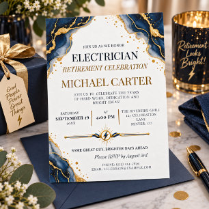 Invitation Célébration de la retraite d'un électricien Navy G