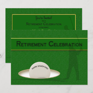 Invitation Célébration de la retraite pour Golfer - Golf Ball