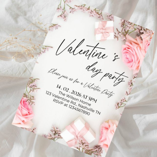 Invitation Célébration de la Saint-Valentin avec votre chéri( (Créateur téléchargé)
