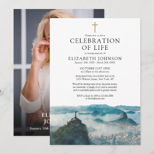 Invitation Célébration de la vie à Rio de Janeiro au Brésil P