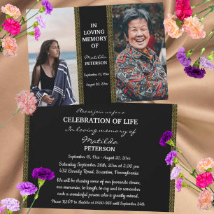 Invitation Célébration De La Vie Alors Et Maintenant 2 Funéra