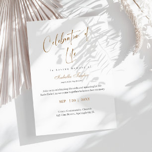 Invitation Célébration De La Vie Anniversaire Mémorial