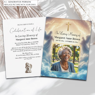 Invitation Célébration de la vie au Ciel et des Anges Photo