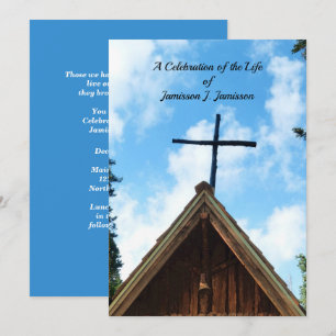 Invitation Célébration de la vie Invitation, Old Country Chur