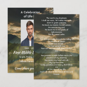 Invitation Célébration de la vie Psaume 23