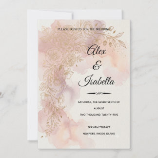 Invitation Célébration de l'amour — Alex & Isabella