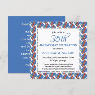 Invitation Célébration de l'anniversaire Customisé sur le DRA