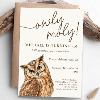 Invitation Célébration de l'anniversaire de Owly Moly