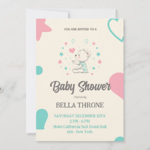 Invitation Célébration de l'Arrivée de Votre Petit Miracle !