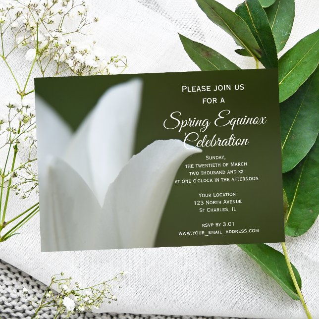 Invitation Célébration de l'équinoxe de printemps de la tulip (Créateur téléchargé)