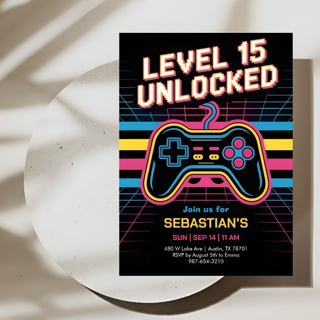 Invitation Célébration de l'équipe de gamers épiques (Créateur téléchargé)