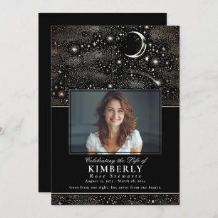 Invitation Célébration de l'étoile tombée de la vie funéraire