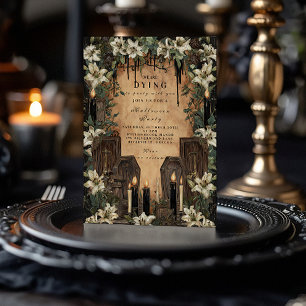 Invitation Célébration de l'Halloween à la chandelle Macabre