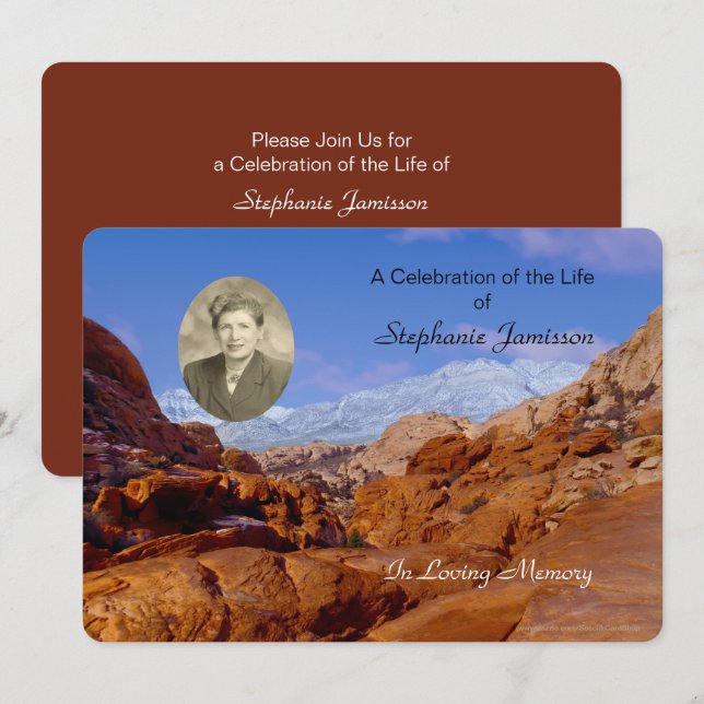 Invitation Célébration de l'invitation à la vie, Pittoresque  (Devant / Derrière)