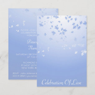 Invitation Célébration de Live Vip Silver Blue