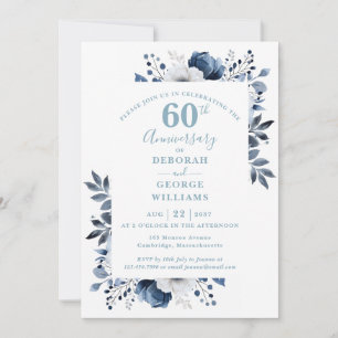 Invitation Célébration de mariage de diamant 60 ans d'anniver