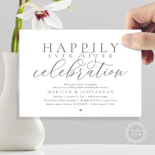 Invitation Célébration de mariage moderne pour un bonheur éte