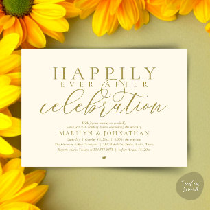 Invitation Célébration de mariage moderne pour un bonheur éte