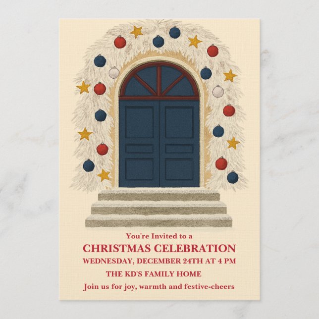 Invitation Célébration de Noël (Devant)