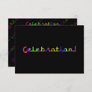 Invitation Célébration de PixDezines/Lumières de Neon/Mitzvah