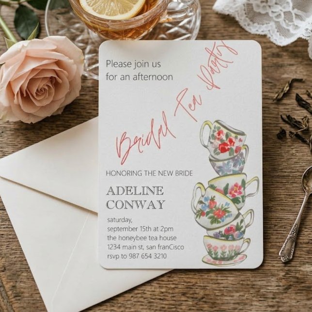 Invitation Célébration de thé de mariage (Créateur téléchargé)