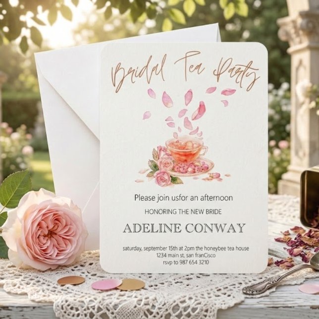 Invitation Célébration de thé de mariage (Créateur téléchargé)