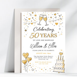 Invitation Célébration des 50 ans de mariage