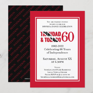 Invitation Célébration des 60 ans d'indépendance de TRINIDAD