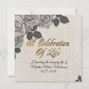 Invitation Célébration des Roses d'invitation à la vie sur Li