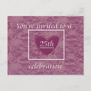 Invitation Célébration du 25e anniversaire