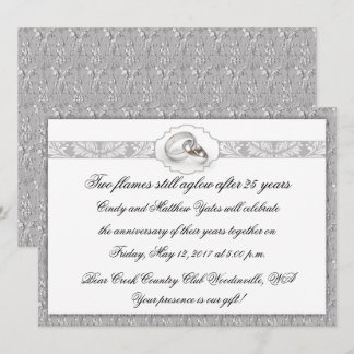 Invitation Célébration du 25e anniversaire de mariage