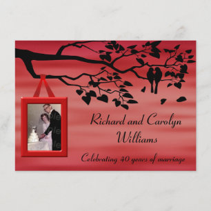 Invitation Célébration du 40e anniversaire de mariage
