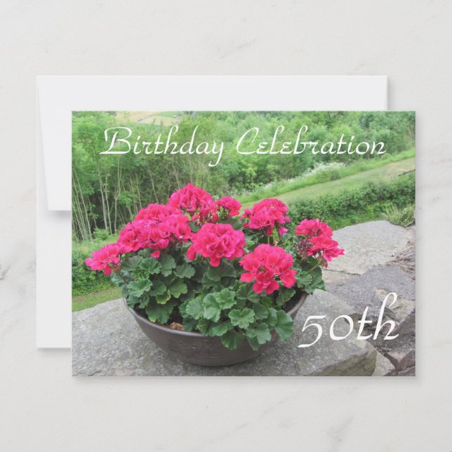 Invitation Célébration du 50e anniversaire (Devant)