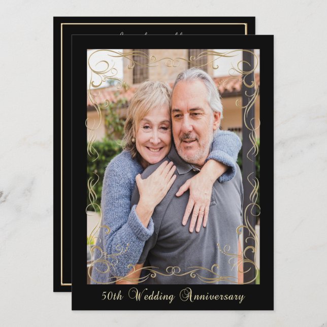 Invitation Célébration du 50e anniversaire (Devant / Derrière)