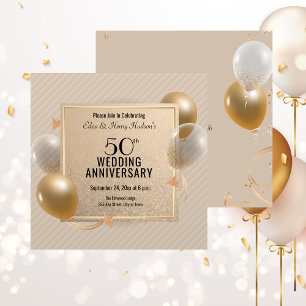 Invitation Célébration du 50e anniversaire du Mariage