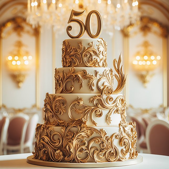 INVITATION CÉLÉBRATION DU 50ÈME ANNIVERSAIRE DE MARIAGE  (Créateur téléchargé)