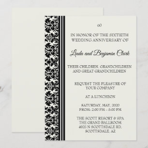 Invitation Célébration du 60e anniversaire de Damas