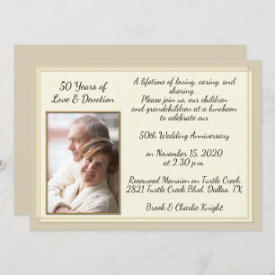 Invitation Célébration du cinquantième anniversaire de la mod