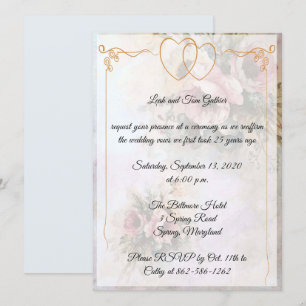 Invitation Célébration du double coeur