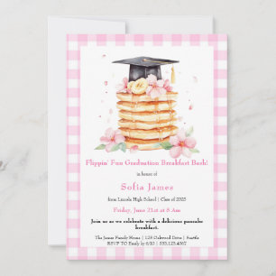 Invitation Célébration du petit déjeuner de graduation de crê