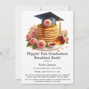 Invitation Célébration du petit-déjeuner de pancakes de remis