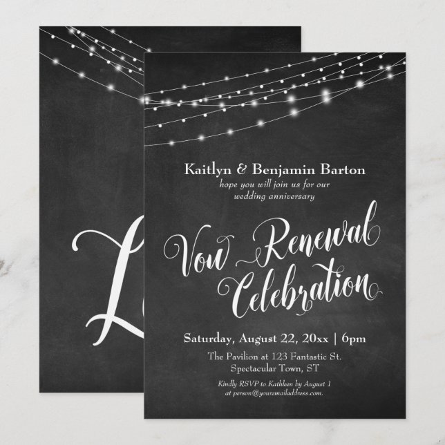 Invitation Célébration du renouvellement de l'affichage du ta (Devant / Derrière)