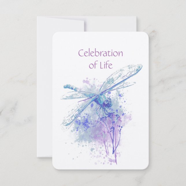 Invitation Célébration du service commémoratif de la libellul (Devant)