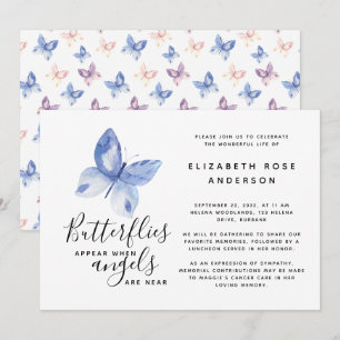 Invitation Célébration du service commémoratif des papillons