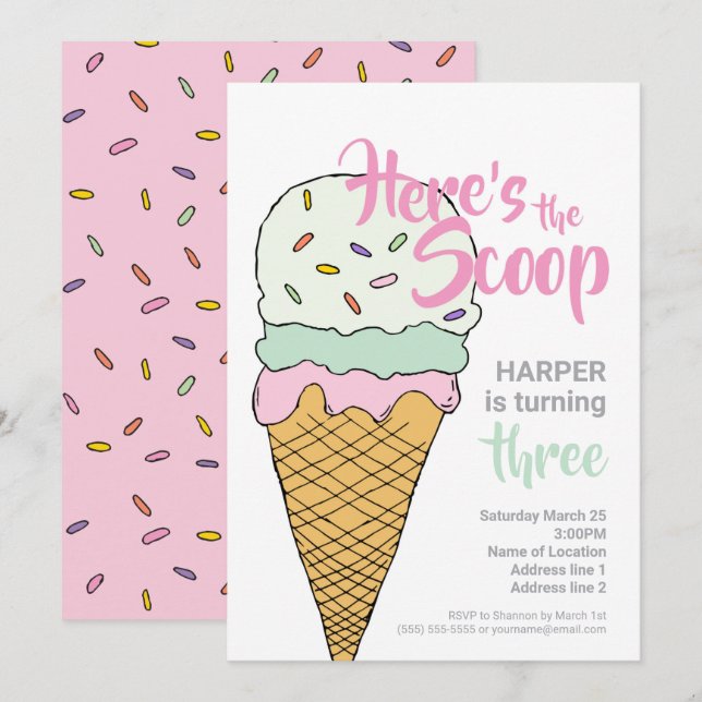 Invitation Célébration d'un événement de glace Éditable Socié (Devant / Derrière)