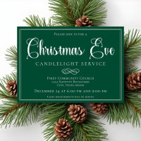 Célébration Élégante de Noël en Vert : Veillée de