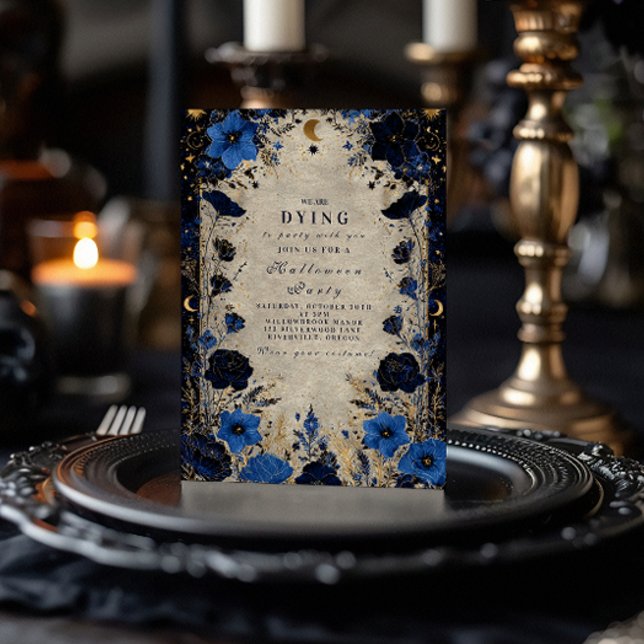 Invitation Célébration gothique Lune Enchantée (Créateur téléchargé)