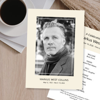 Invitation Célébration imprimable de la vie Photo complète