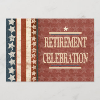 Invitation Célébration militaire patriotique de retraite de